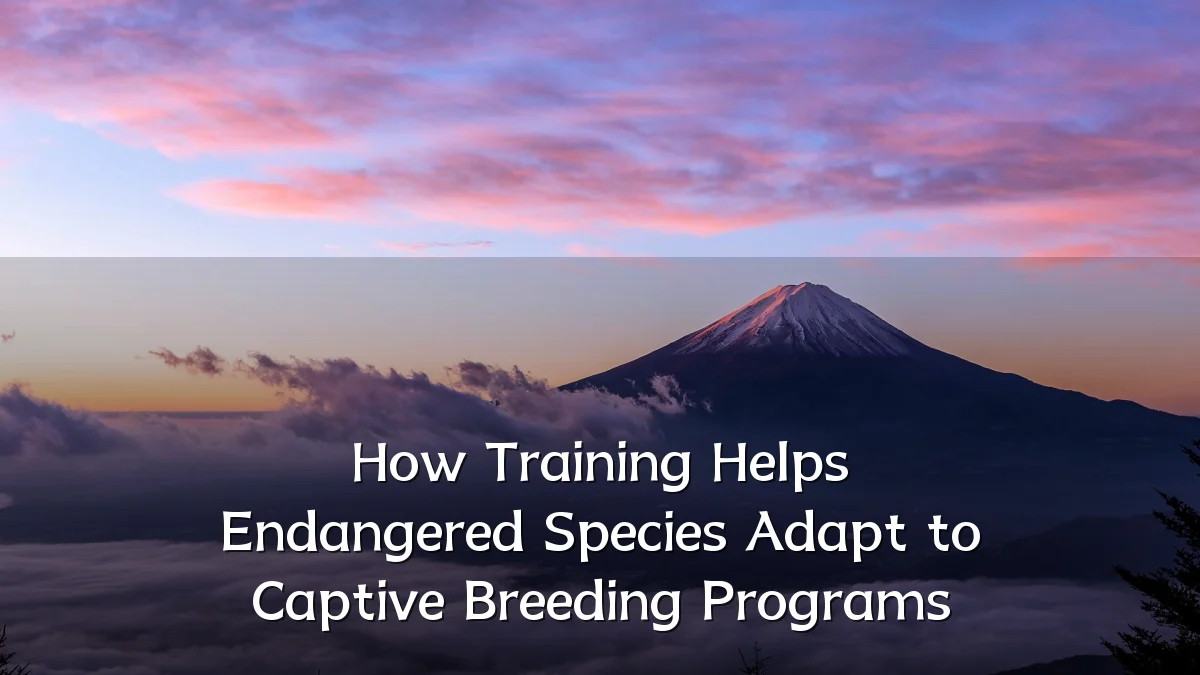 How Training Helps Endangered Species Adapt to Captive Breeding Programs