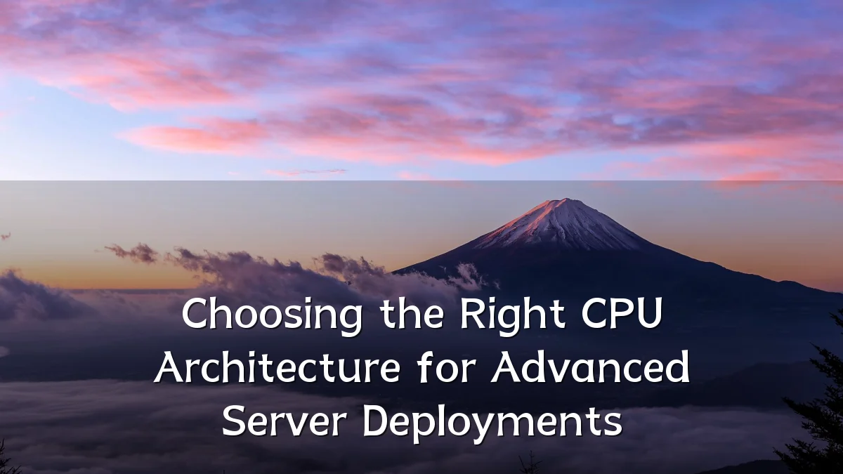 Choosing the Right CPU Architecture for Advanced Server Deployments
