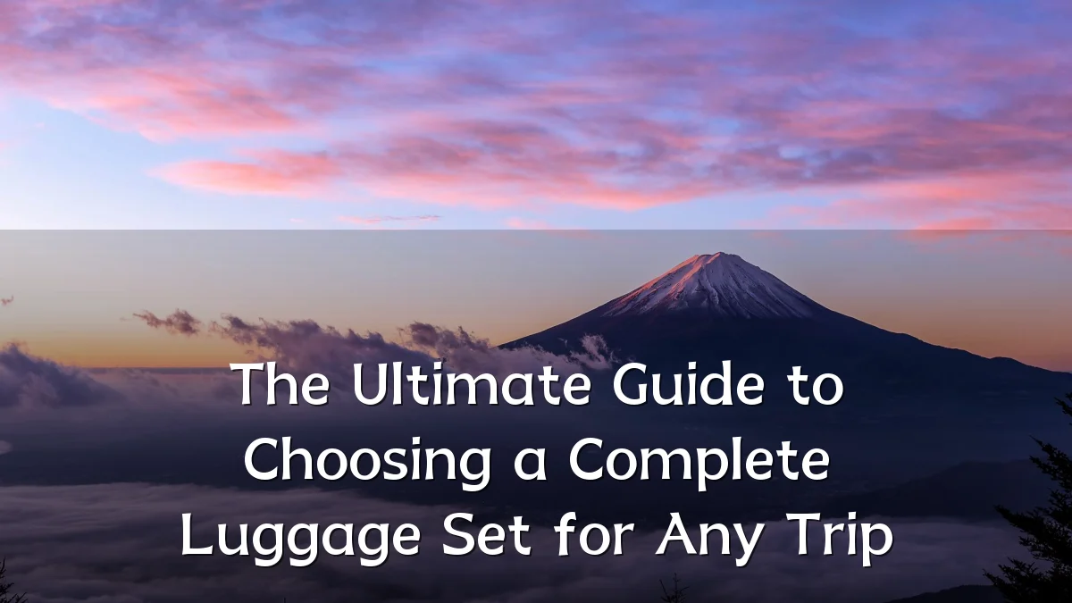 The Ultimate Guide to Choosing a Complete Luggage Set for Any Trip